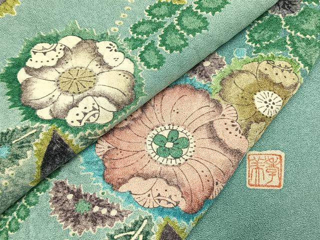 平和屋着物●訪問着 作家物 辻が花 暈し染め 正絹 逸品 AABI1727fy