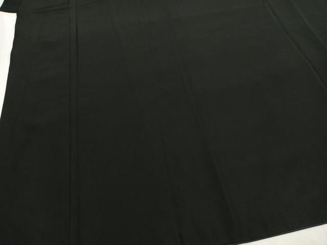 平和屋着物●男性 黒紋付 羽織セット 正絹 逸品 AABI1742fy