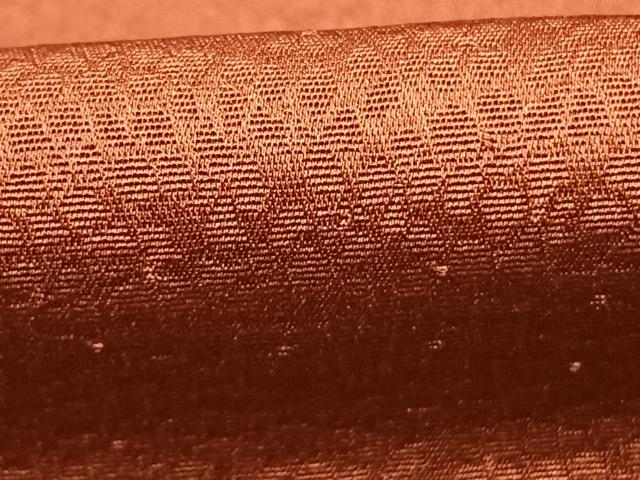 平和屋着物●上質な色無地 赤錆色 正絹 逸品 未使用 AABI1757fy