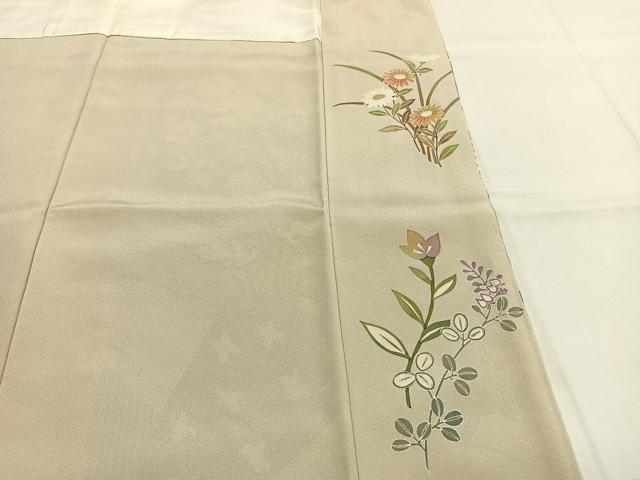 平和屋着物●訪問着 友禅 作家物 花鳥文 正絹 逸品 AABI1762fy