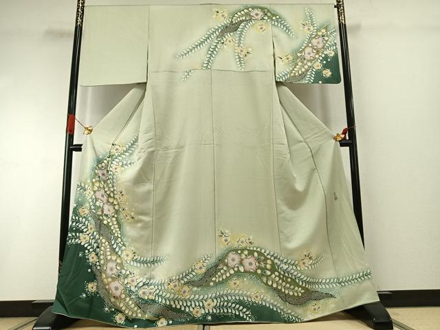 平和屋着物●訪問着 作家物 辻が花 暈し染め 正絹 逸品 AABI1764fy