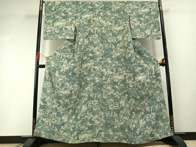 平和屋着物●創業明治元年、京の老舗【小糸染芸】 小糸敏夫 小紋 散らし文様 正絹 逸品 AABI1770fy