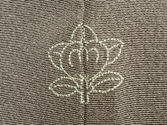 平和屋着物●訪問着 刺繍 草花文 金糸 正絹 逸品 AABI1777fy