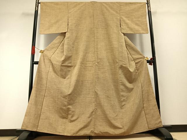 平和屋着物●上質な紬 横縞 正絹 逸品 AABI1778fy