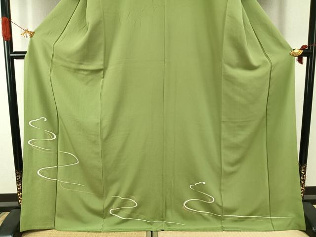 平和屋着物●訪問着 流水文 金彩 ロング丈 正絹 逸品 AABI1786fy