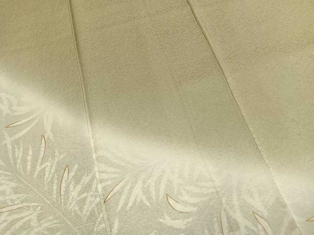 平和屋着物●訪問着 草葉文 暈し染め 金彩 正絹 逸品 AABI1801fy