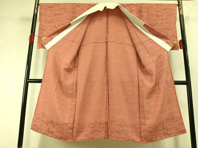 平和屋着物●長襦袢 無双仕立て 散らし文様 金彩 正絹 逸品 AABI1803fy