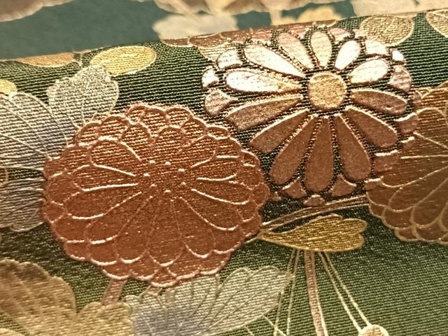 平和屋着物●訪問着 草花文 暈し染め 金彩 正絹 逸品 AABI1806fy