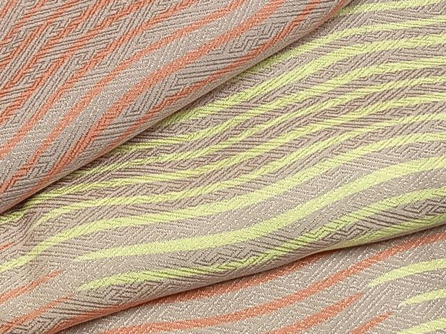 平和屋着物●長襦袢 袷 よろけ縞 正絹 逸品 AABI1808fy