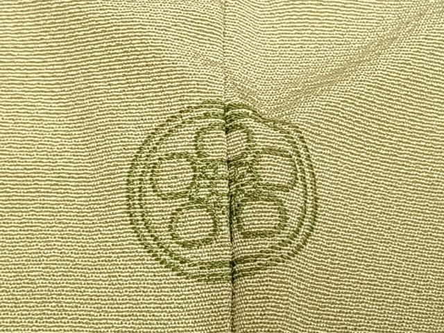 平和屋着物●訪問着 駒刺繍 草花文 金銀彩 銀座越後屋扱い 正絹 逸品 AABI1822fy