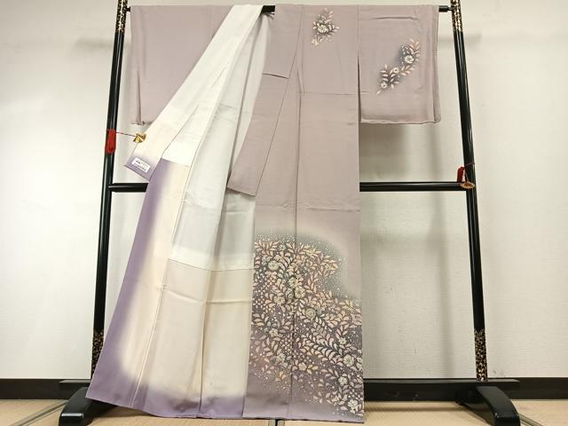平和屋着物●越後十日町の一流染匠 桐屋・翠山工房 訪問着 絞り 辻が花 暈し染め やまと誂製 正絹 逸品 AABI1836fy