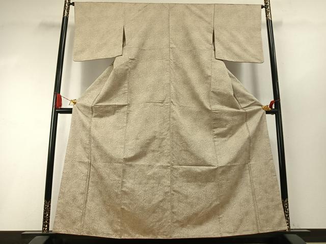 平和屋着物●お召 花尽くし 正絹 逸品 AABI1841fy