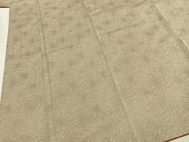 平和屋着物●お召 花尽くし 正絹 逸品 AABI1841fy
