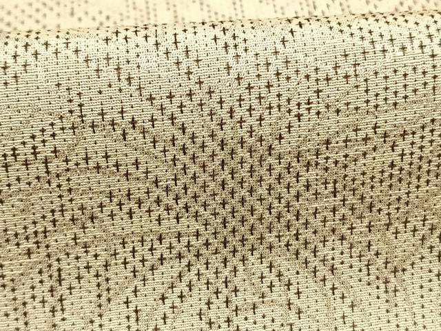 平和屋着物●お召 花尽くし 正絹 逸品 AABI1841fy