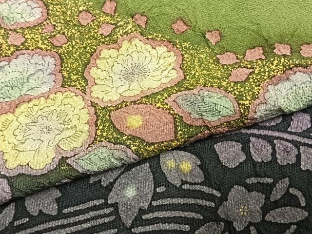 平和屋着物●訪問着 辻が花 暈し染め 金彩 正絹 逸品 AABI1851fy