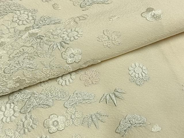 平和屋着物●訪問着 総刺繍 松竹梅 正絹 逸品 AABI1856fy