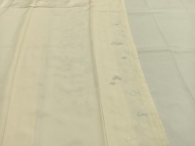 平和屋着物●訪問着 総刺繍 松竹梅 正絹 逸品 AABI1856fy