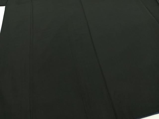 平和屋着物●男性 黒紋付 羽織セット 正絹 逸品 AABI1873fy
