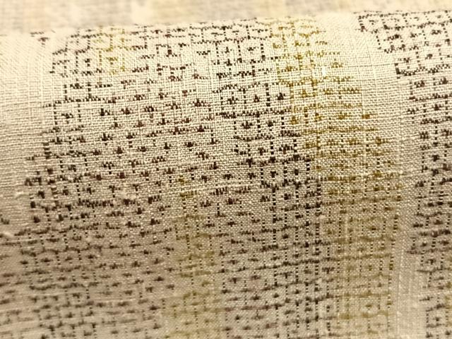 平和屋着物●本場結城紬 重要無形文化財 100亀甲 杢目文様 正絹 逸品 未使用 AABI1874fy