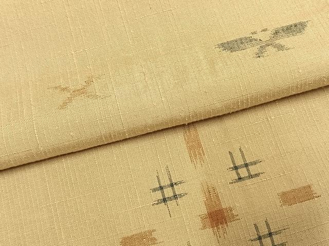平和屋着物●上質な紬 舞蝶文 正絹 逸品 AABI1888fy