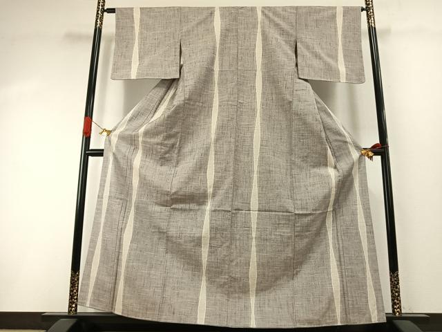 平和屋着物●結城紬 100亀甲 立涌間道 正絹 逸品 AABI1891fy