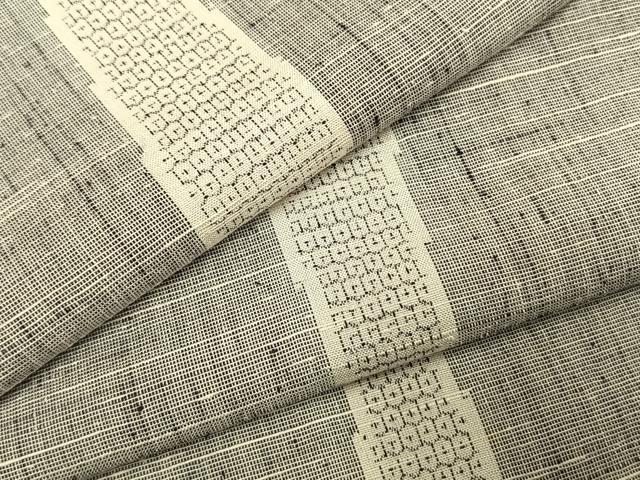 平和屋着物●結城紬 100亀甲 立涌間道 正絹 逸品 AABI1891fy