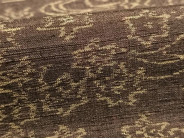 平和屋着物●小千谷紬 風景花文 正絹 逸品 未使用 AABI1895fy