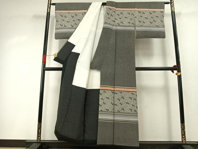 平和屋着物●伝統工芸士 染谷梅治 訪問着 松竹梅 正絹 逸品 AABI1906fy