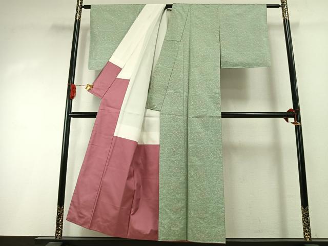 平和屋着物●本場大島紬 一元7マルキ 吉祥花文 正絹 逸品 AABI1907fy