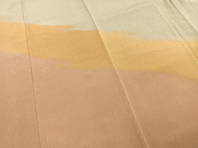 平和屋着物●訪問着 霞文 鬼しぼ縮緬 正絹 逸品 AABI1908fy