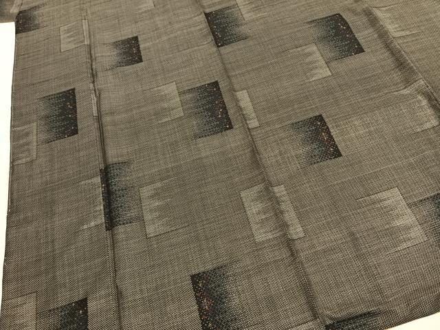 平和屋着物●本場大島紬 カタス7マルキ 色紙文 正絹 逸品 未使用 AABI1920fy