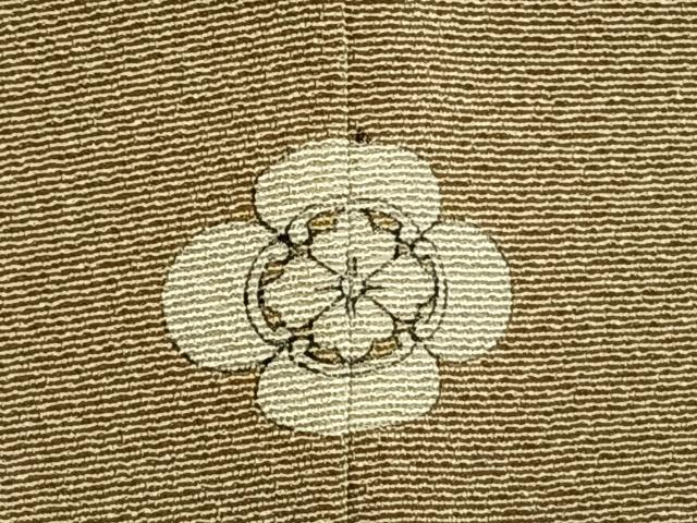 平和屋着物●上質な色無地 白橡色 高島屋扱い 正絹 逸品 AABI1921fy