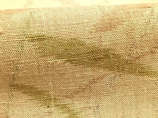 平和屋着物●上質な紬 訪問着 手描き 草葉文 正絹 逸品 AABI1927fy