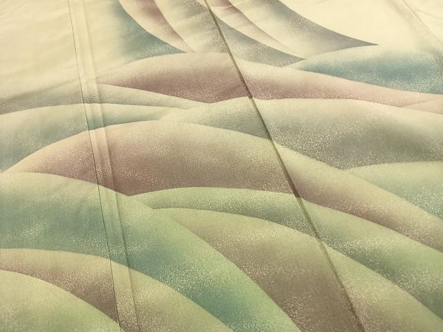 平和屋着物●本場大島紬 染大島 幾何学文様 正絹 逸品 AABI1929fy