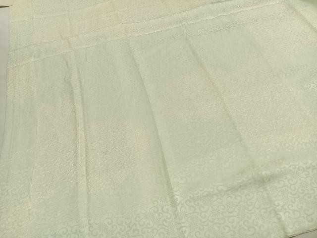 平和屋着物●長襦袢 袷 絞り 花唐草地紋 正絹 逸品 AABI1936fy