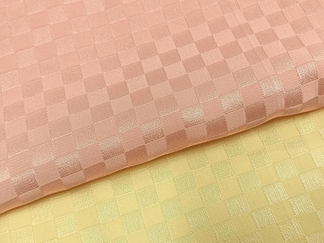 平和屋着物●長襦袢 袷 市松文様 正絹 逸品 AABI1937fy