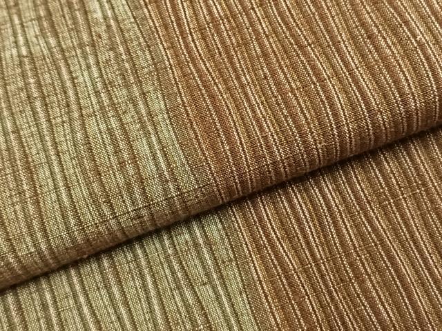 平和屋着物●奥能登紬 間道 反端付き 正絹 逸品 未使用 AABI1961fy