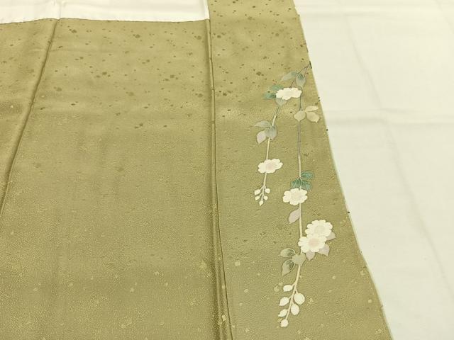 平和屋着物●訪問着 枝花文 暈し染め 正絹 逸品 AABI1984fy