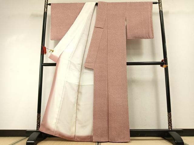 平和屋着物●東京友禅 熊谷好博子 小紋 霞文 正絹 逸品 未使用 AABI1997fy