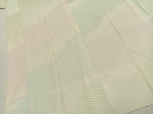 平和屋着物●長襦袢 無双仕立て 斜縞地紋 正絹 逸品 AABI2004fy
