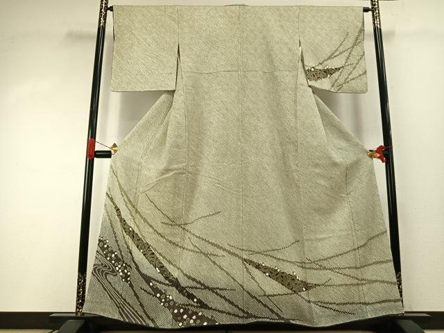 平和屋着物●訪問着 総絞り 幾何学文様 暈し染め やまと誂製 正絹 逸品 AABI2008fy