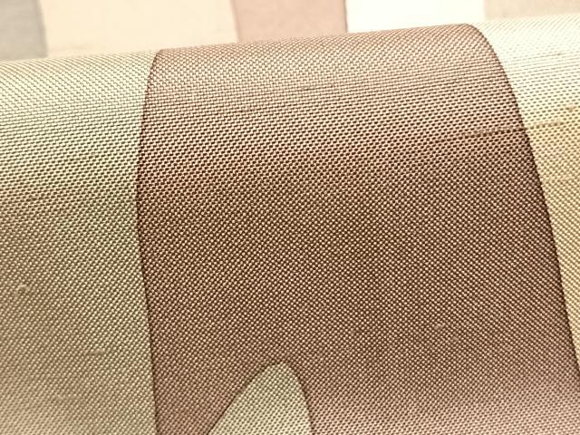 平和屋着物●白峰牛首紬 臈纈 世之介 よろけ縞 証紙付き 正絹 逸品 AABI2017fy