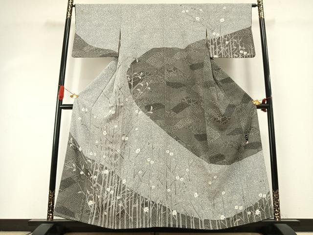 平和屋着物●伝統工芸士 時田勉 訪問着 枝花文 正絹 逸品 AABI2025fy