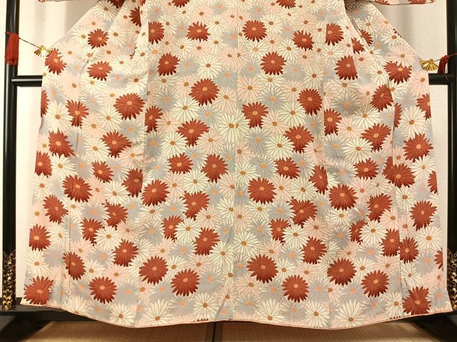 平和屋着物●アンティーク 大正ロマン 訪問着 花尽くし 正絹 逸品 AABI2033fy