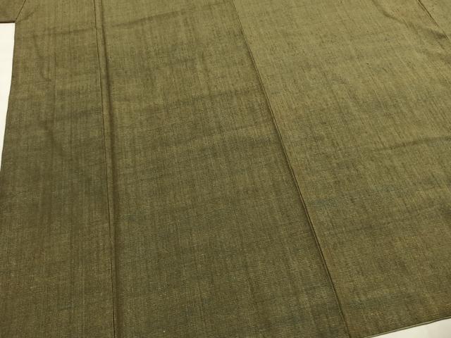 平和屋着物●男性 本場結城紬 重要無形文化財 アンサンブル 霞文 証紙付き 正絹 逸品 AABI2037fy
