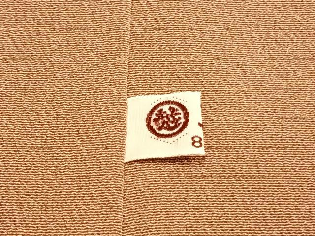 平和屋着物●結城紬 80亀甲 枝葉文 三越扱い 正絹 逸品 未使用 AABI2039fy