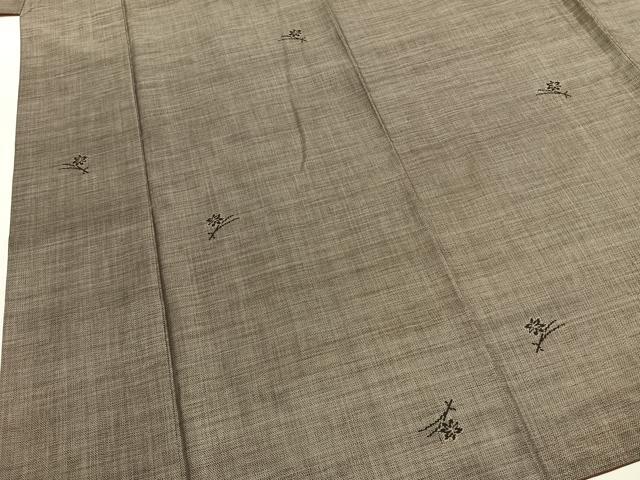 平和屋着物●本場大島紬 カタス9マルキ 楓 松葉 正絹 逸品 AABI2044fy