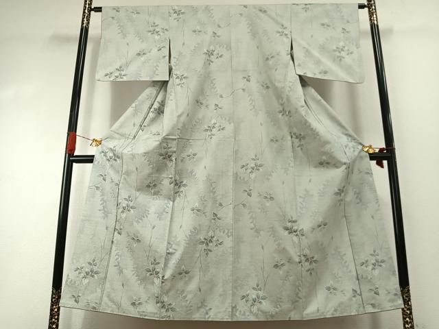 平和屋着物●都喜ヱ門 本場大島紬 白大島 一元7マルキ 総絣 南天文 藤絹織物謹製 正絹 逸品 AABI2055fy