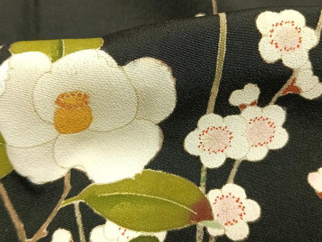 平和屋着物●豪華黒留袖 作家物 飾花文 正絹 逸品 未使用 AABI2056fy