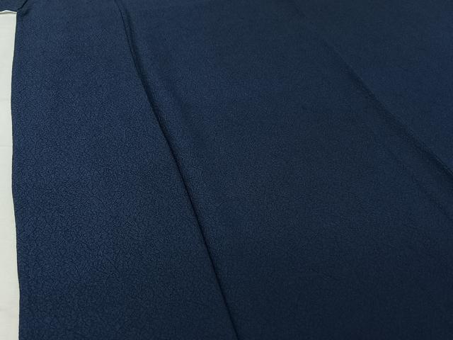 平和屋着物▽上質な色無地 単衣 深縹色 正絹 逸品 AABI2092jh